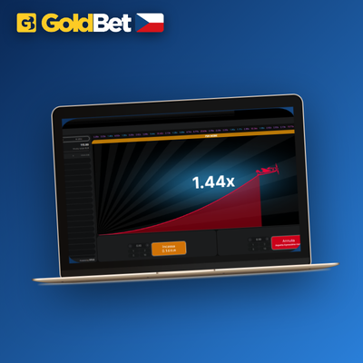 Panel auto-cashout v Aviator na Goldbet Casino nastavený na cílový násobitel