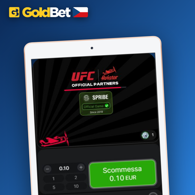 Dual bet strategie v Aviator na Goldbet Casino – dva sázkové panely vedle sebe