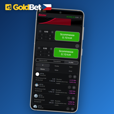 Historie kol a statistiky násobitelů hry Aviator v Goldbet Casino