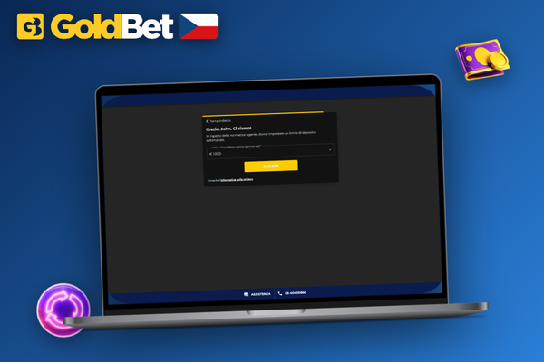 Registrace přes e-mail v Goldbet Casino – notebook s potvrzovacím odkazem