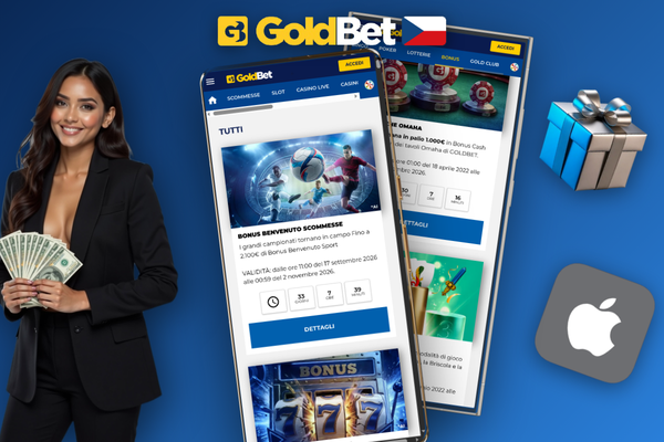 Promo kód GOLDBONUS v Goldbet Casino lze aktivovat pouze jednou na každý účet