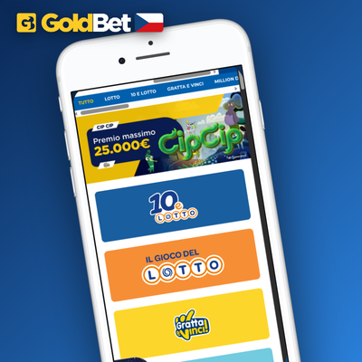 Ikona chytrého telefonu s aplikací Goldbet Casino pro hraní na Androidu a iOS