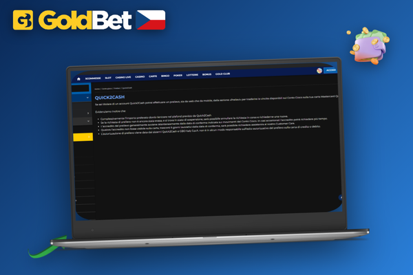 Živý chat zákaznické podpory Goldbet Casino při řešení zpožděného výběru peněz