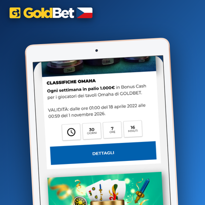 Goldbet Casino chrání váš vklad pojištěním tiketu při nevydařeném výběru v akumulátoru