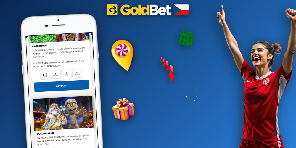 Goldbet Casino nabízí cashback, free spiny, dárkové bonusy a další promo akce v jednom přehledu