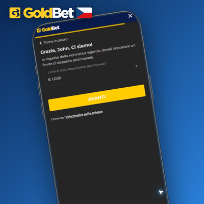 Uvítací bonus Goldbet Casino po registraci a prvním vkladu – stylizovaná dárková krabice