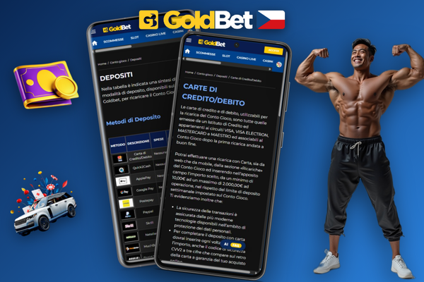 Porovnání rychlosti a výše vkladu různými metodami v Goldbet Casino před výběrem